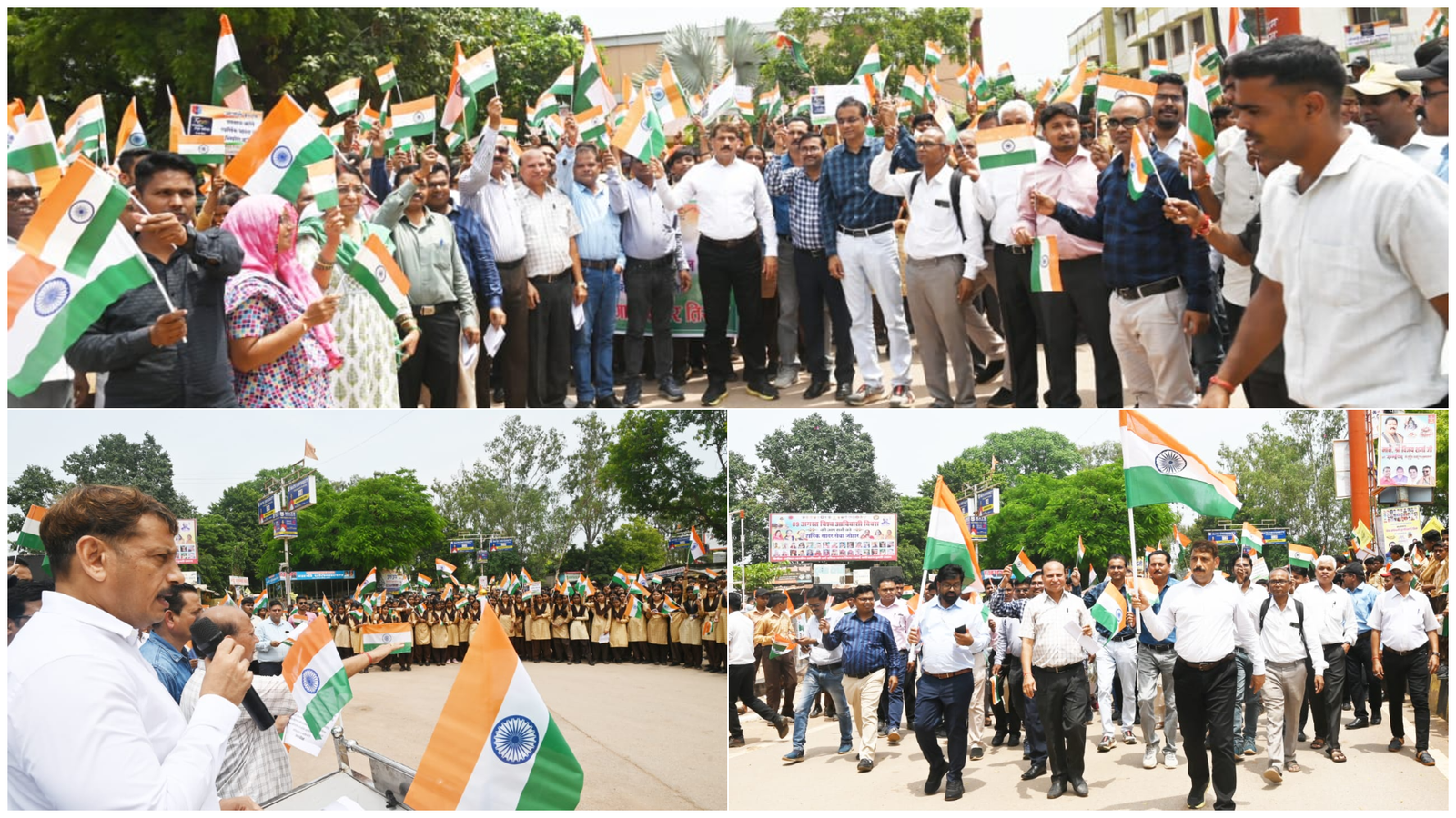 हर घर तिरंगा अभियान : तिरंगे के रंग में रंगा कवर्धा शहर, कलेक्टर सहित अधिकारियों ने जगाया देशभक्ति का जज़्बा, निकाली गई तिरंगा यात्रा 