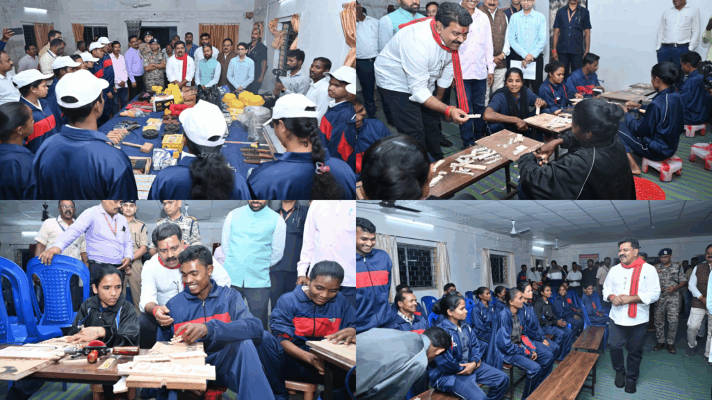 उपमुख्यमंत्री विजय शर्मा ने भानुप्रतापपुर के सुदूर वनांचल ग्राम मुल्ला स्थित पुनर्वास केंद्र का किया आकस्मिक निरीक्षण, पुनर्वासित युवाओं को बहुआयामी कौशल प्रशिक्षण से आजीविकामूलक कार्यों से जोड़ने के दिए निर्देश