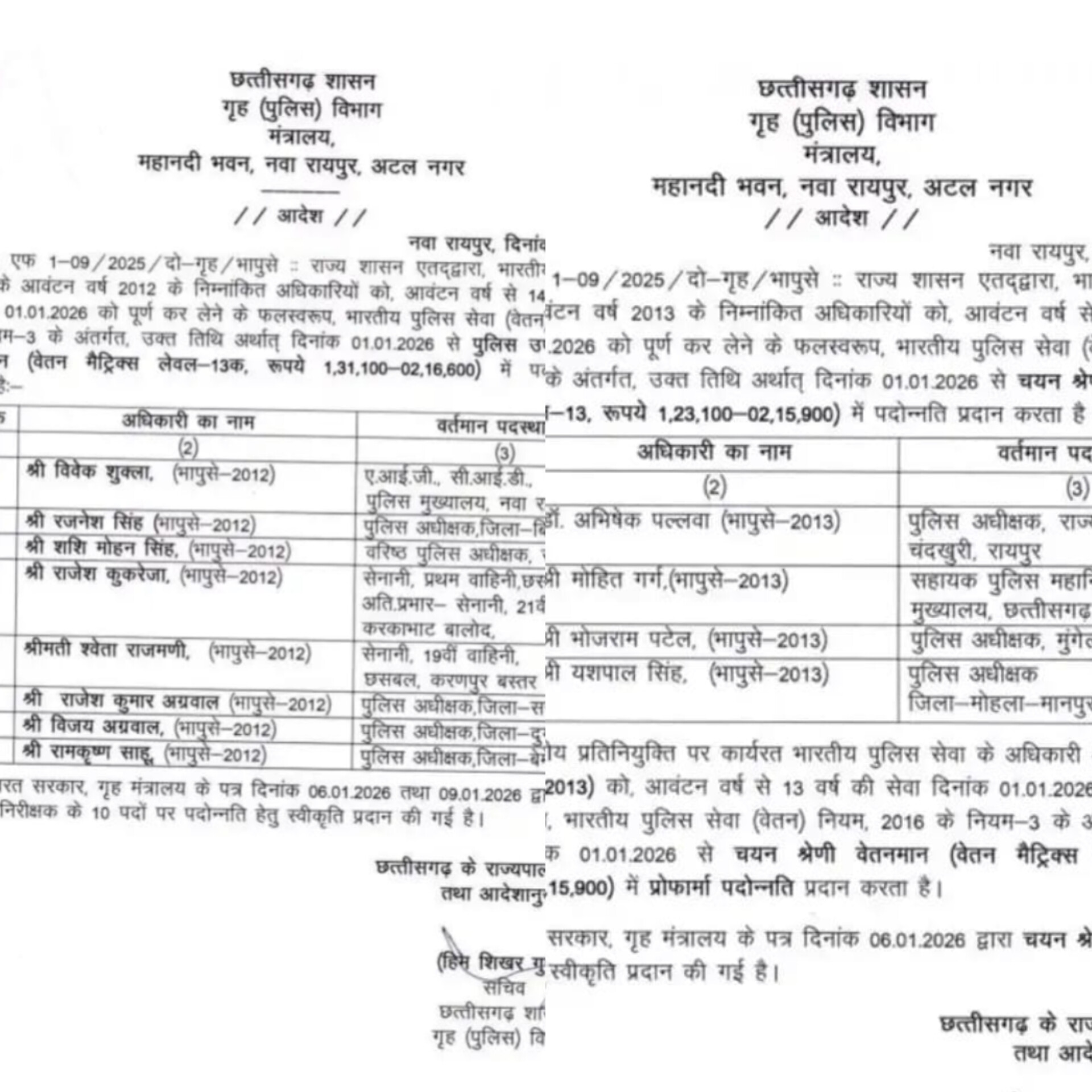 ब्रेकिंग न्यूज़: छत्तीसगढ़ में IPS तबादलों की आहट, गणतंत्र दिवस के बाद बदलेगी SP–SSP की तस्वीर