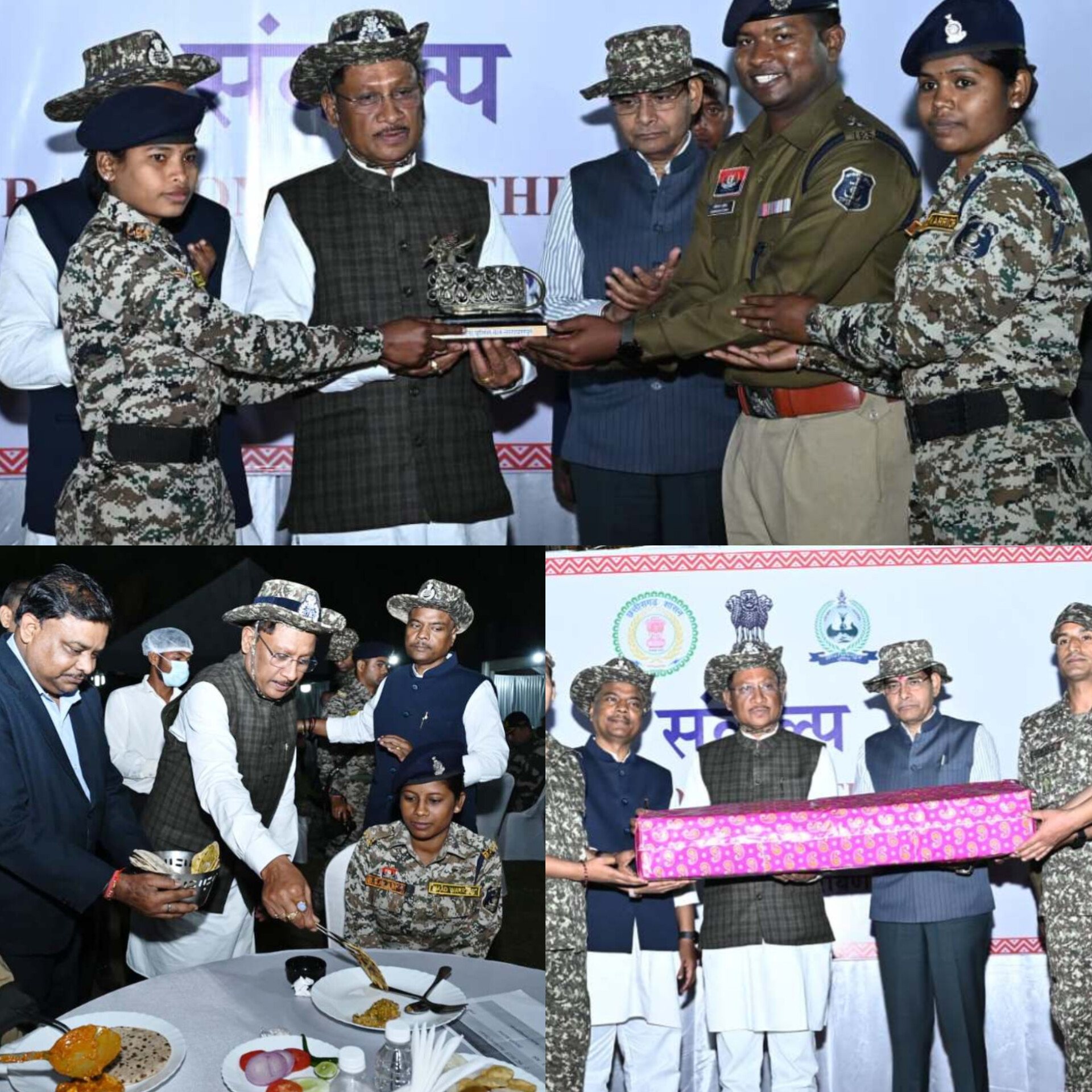 मुख्यमंत्री श्री साय नारायणपुर में जवानों से मिले और हौसला बढ़ाया, जवानों के साथ किया रात्रि भोज