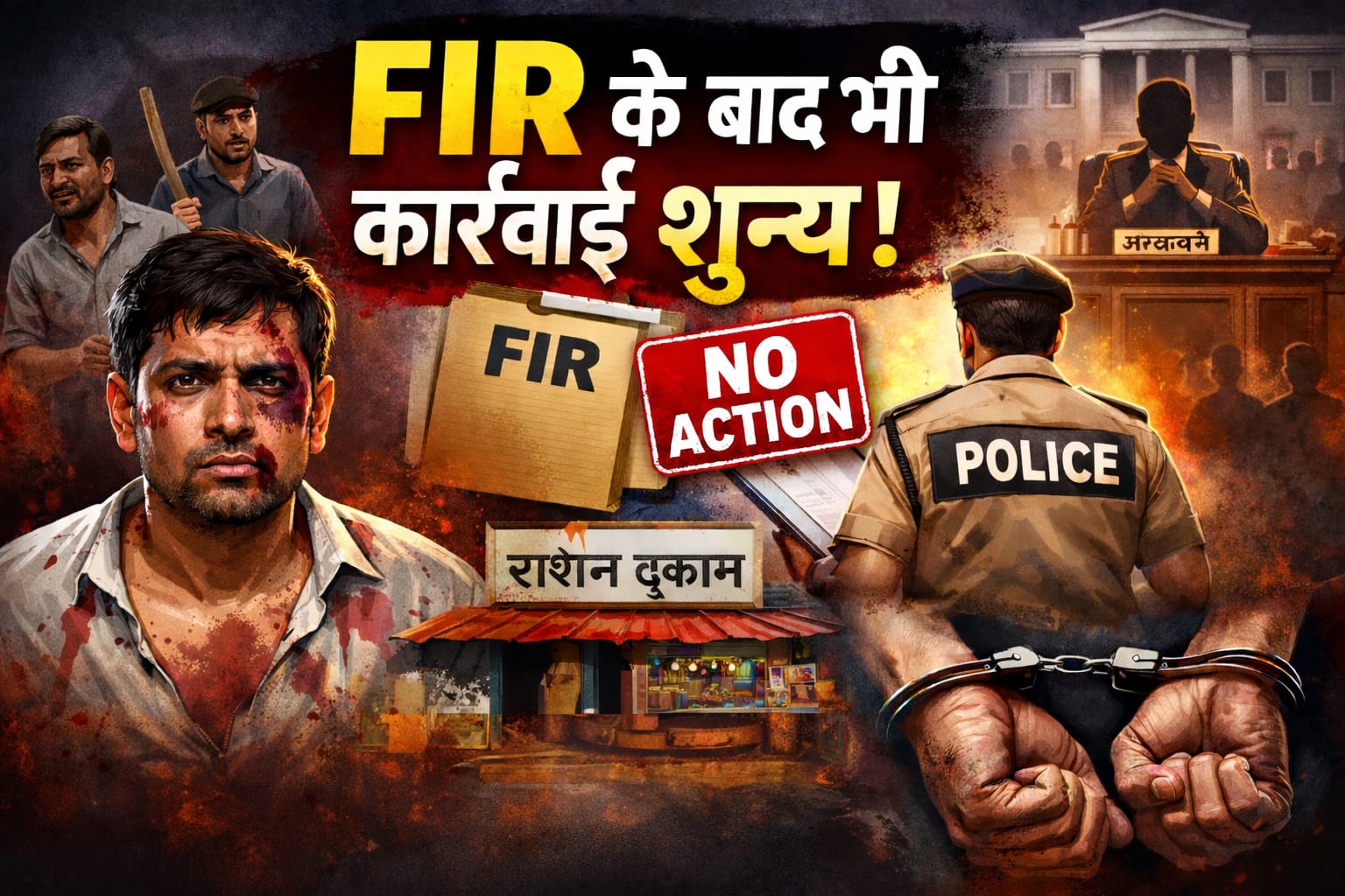 एफआईआर के बाद भी कार्रवाई शून्य — पथर्रा राशन दुकान मारपीट कांड में पुलिस-प्रशासन की चुप्पी पर सवाल