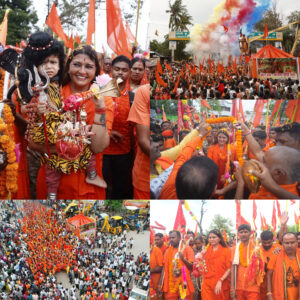 पंडरिया में गूंजा ‘हर-हर महादेव’ और ‘बोल बम’ का जयघोष, विधायक भावना बोहरा समेत 600 कांवड़ियों का भव्य स्वागत
